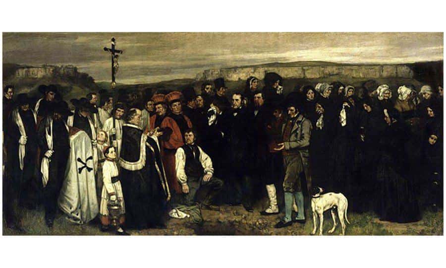 realisme Gustave Courbet un enterrement a Ornans 1849